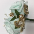 Rose Buttonhole with Asian Detailling - Available in 3 Variations